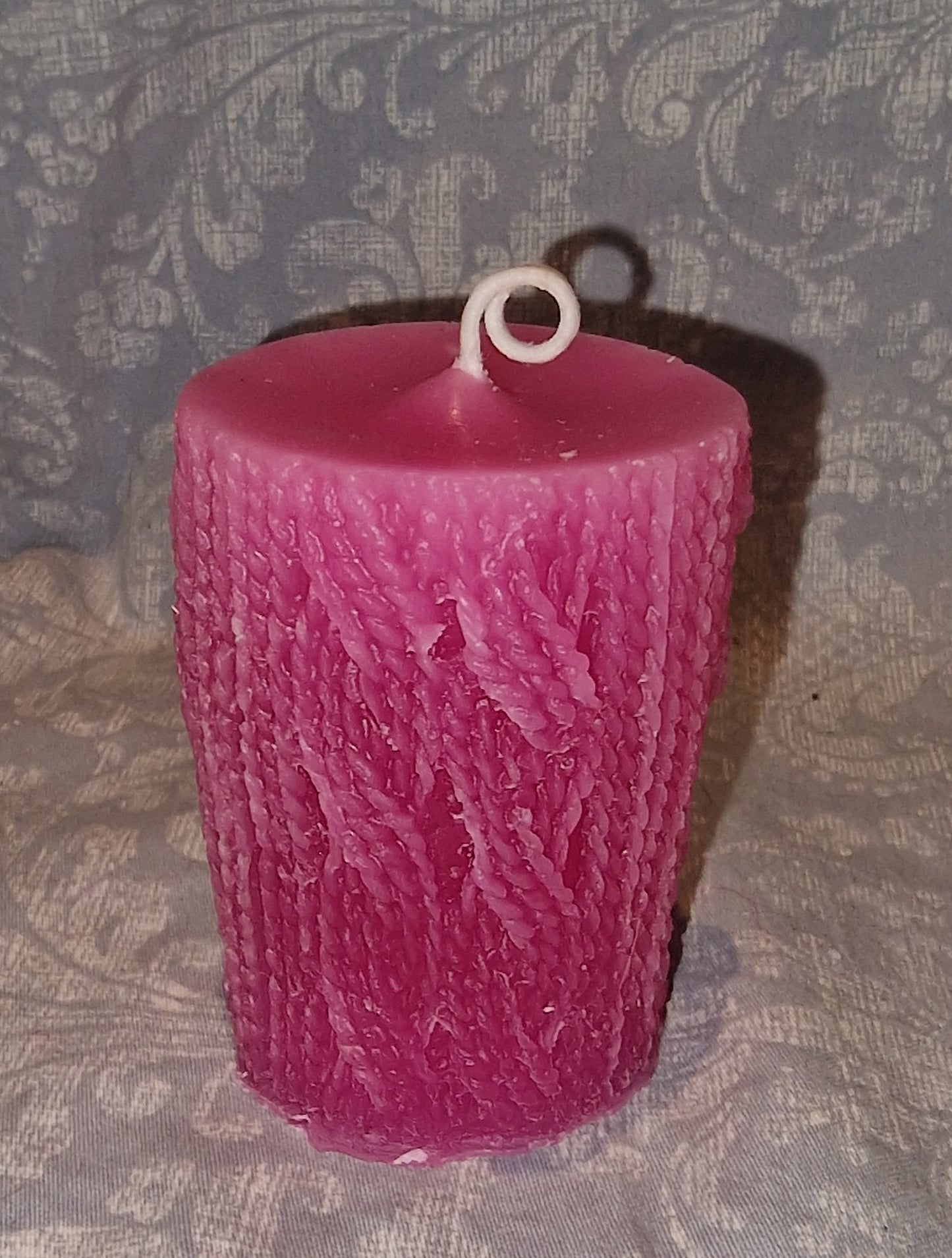 Strikket kubbe Rosa