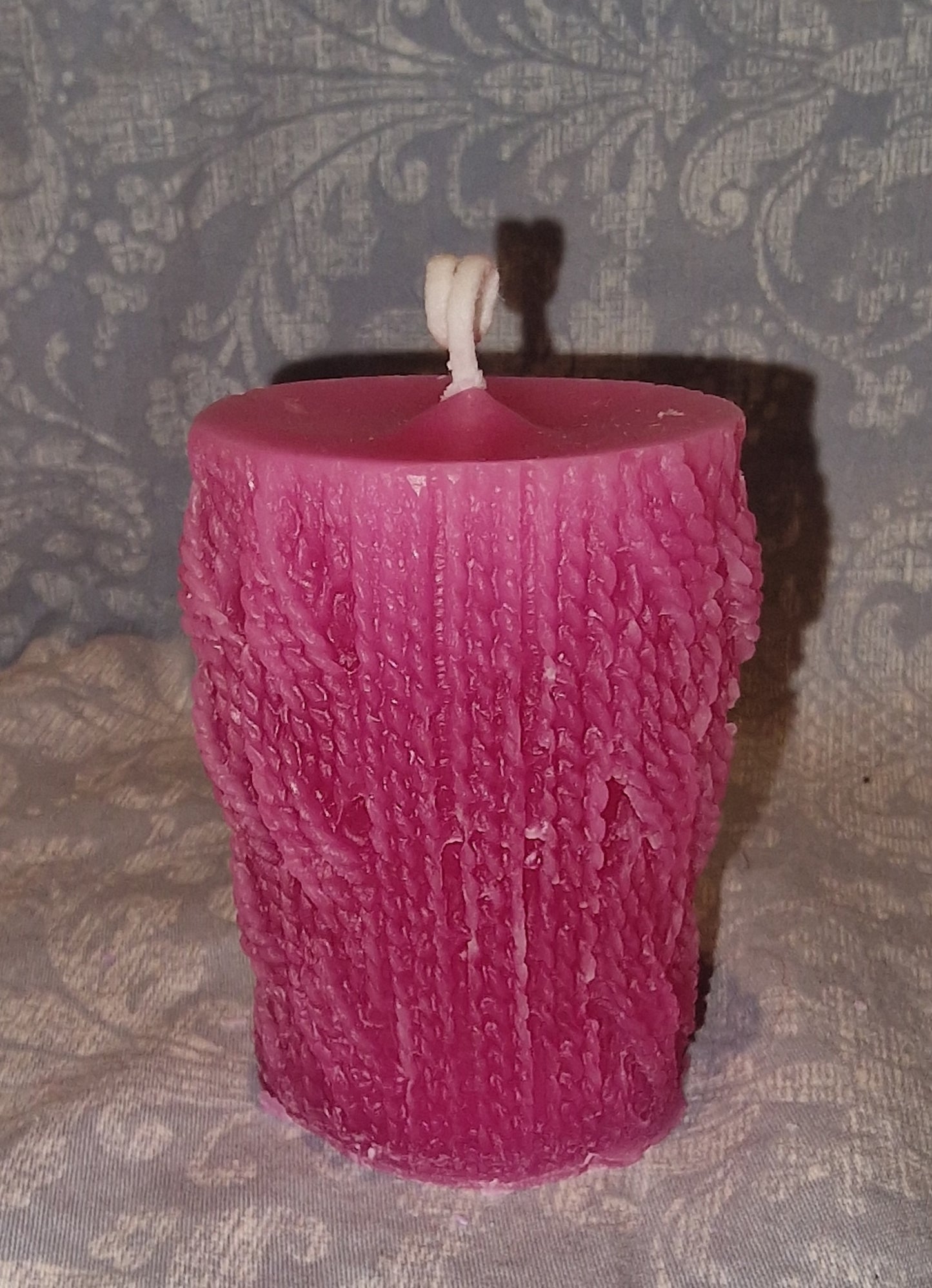 Strikket kubbe Rosa