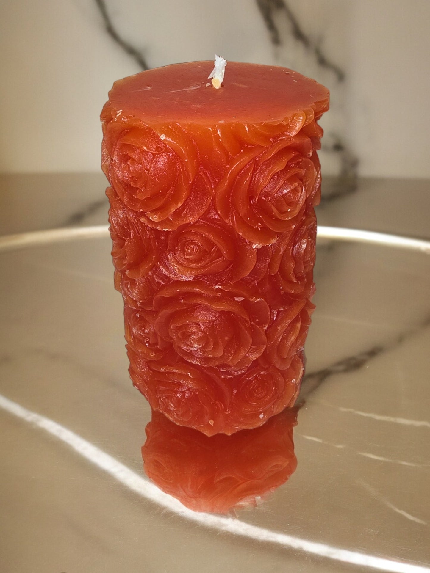 Bølge og rosekubbe sett Oransje